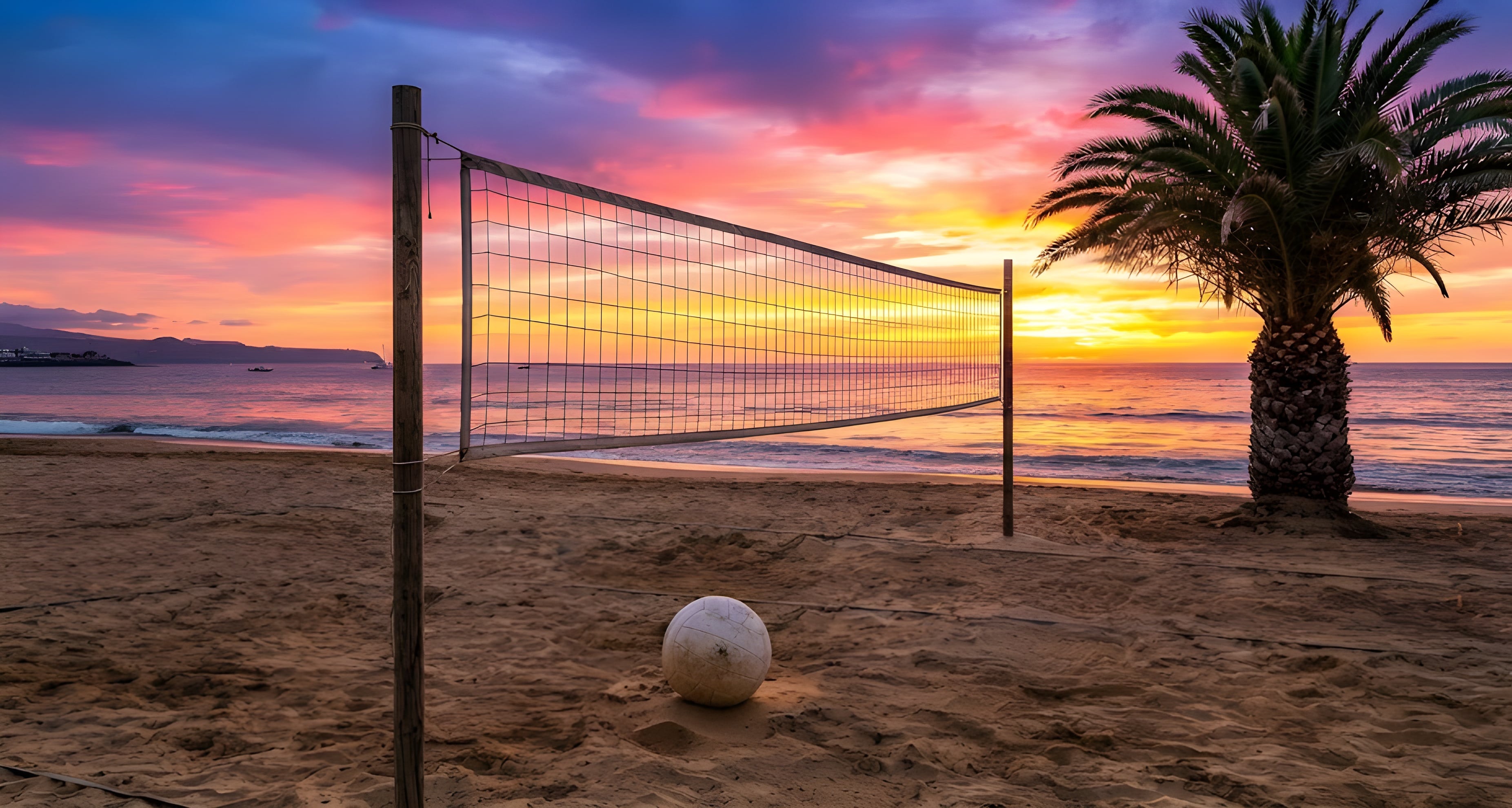 HTX Sand Series Sunset Beach Volleyball Net